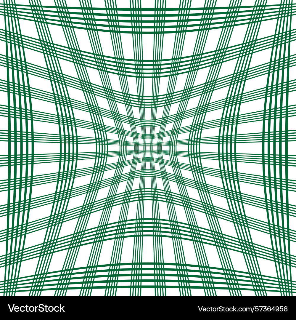 Green distorted grid abstract warped lines Green distorted grid abstract warped lines vector image