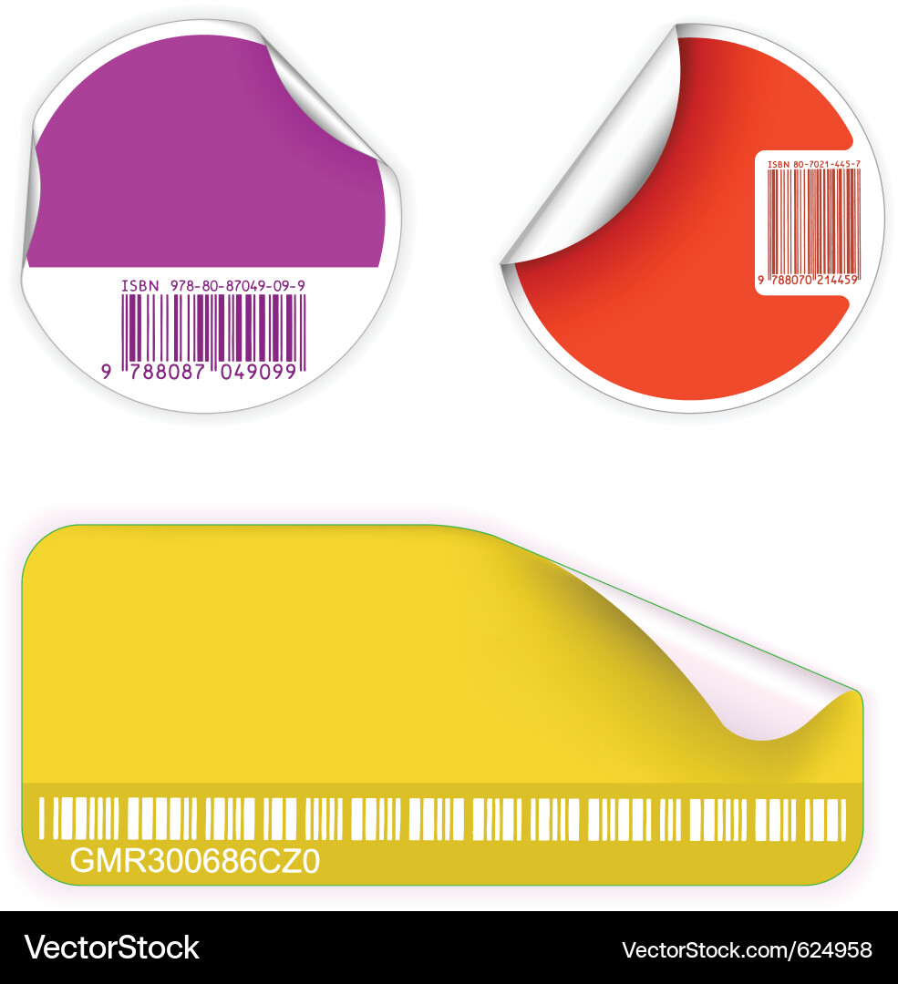 Label collection vector image