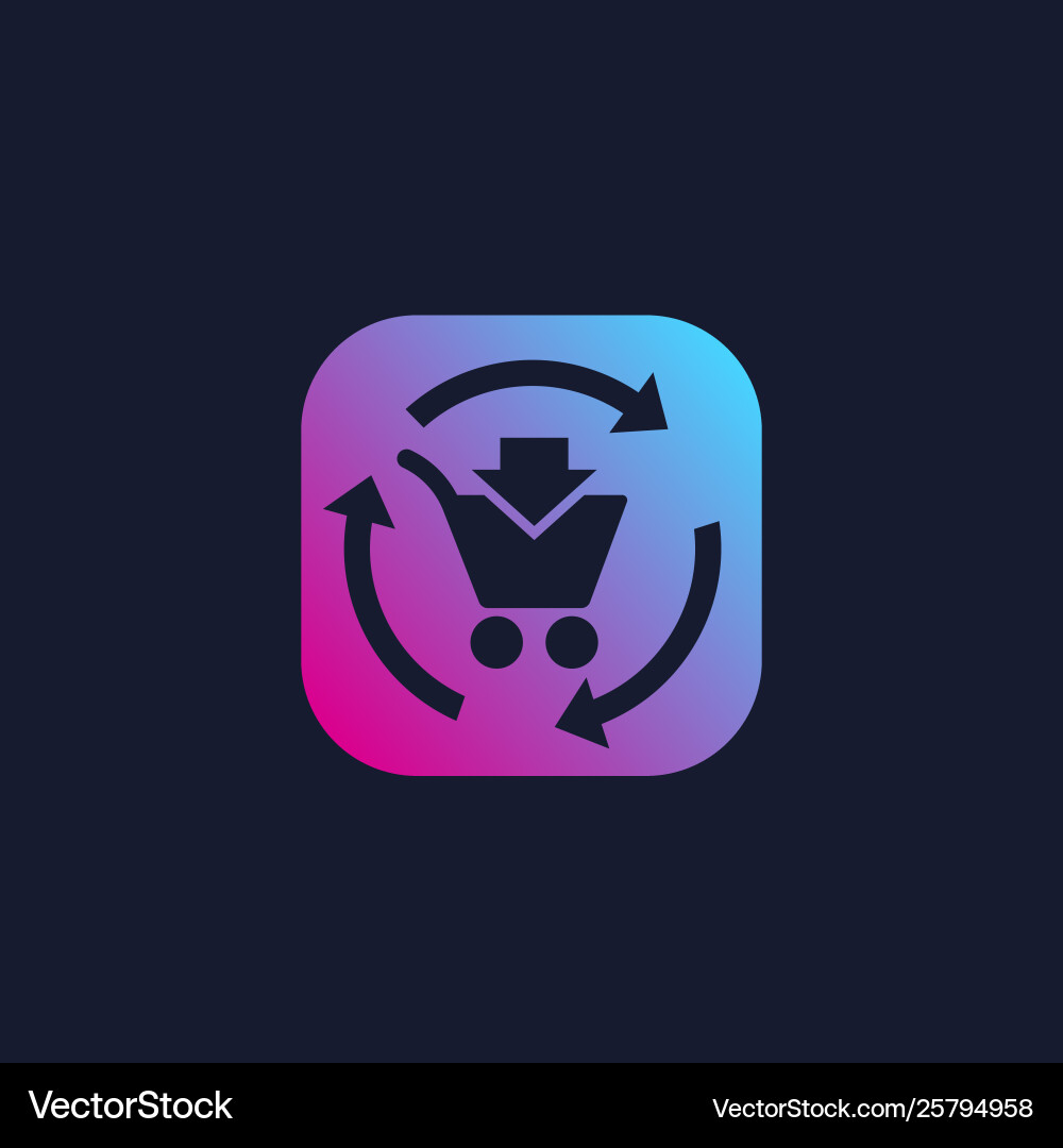 Order processing e-commerce icon Vector Image