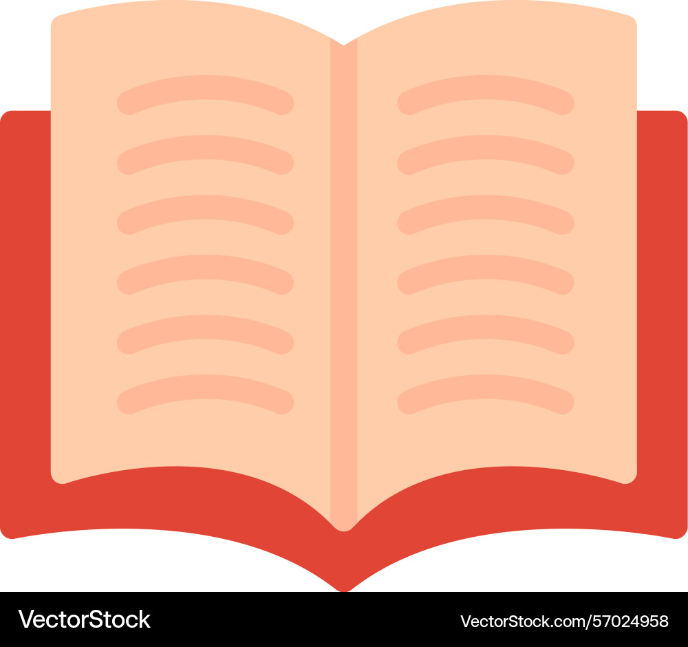 Reading event flat style icon design Vector Image