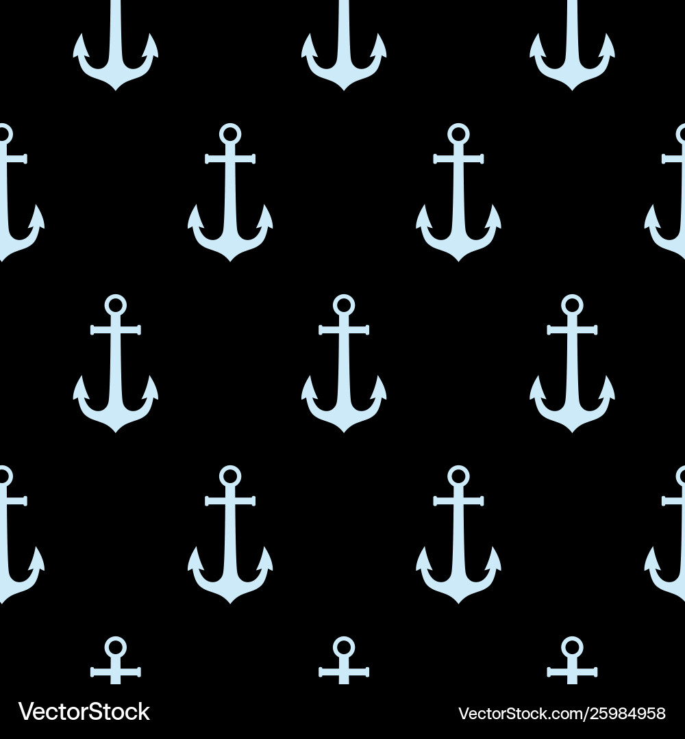 Seamless pattern with anchors Vector Image