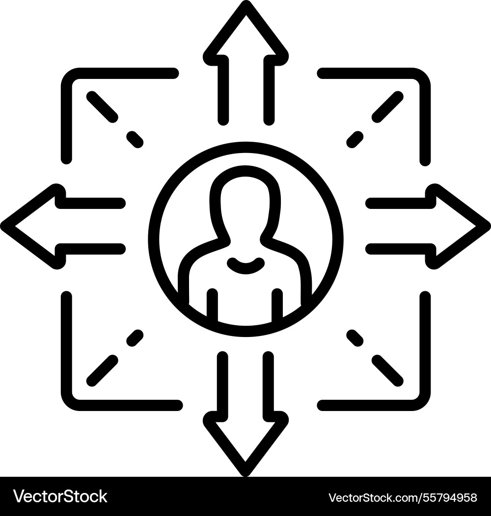 Segmented targeting Vector Image
