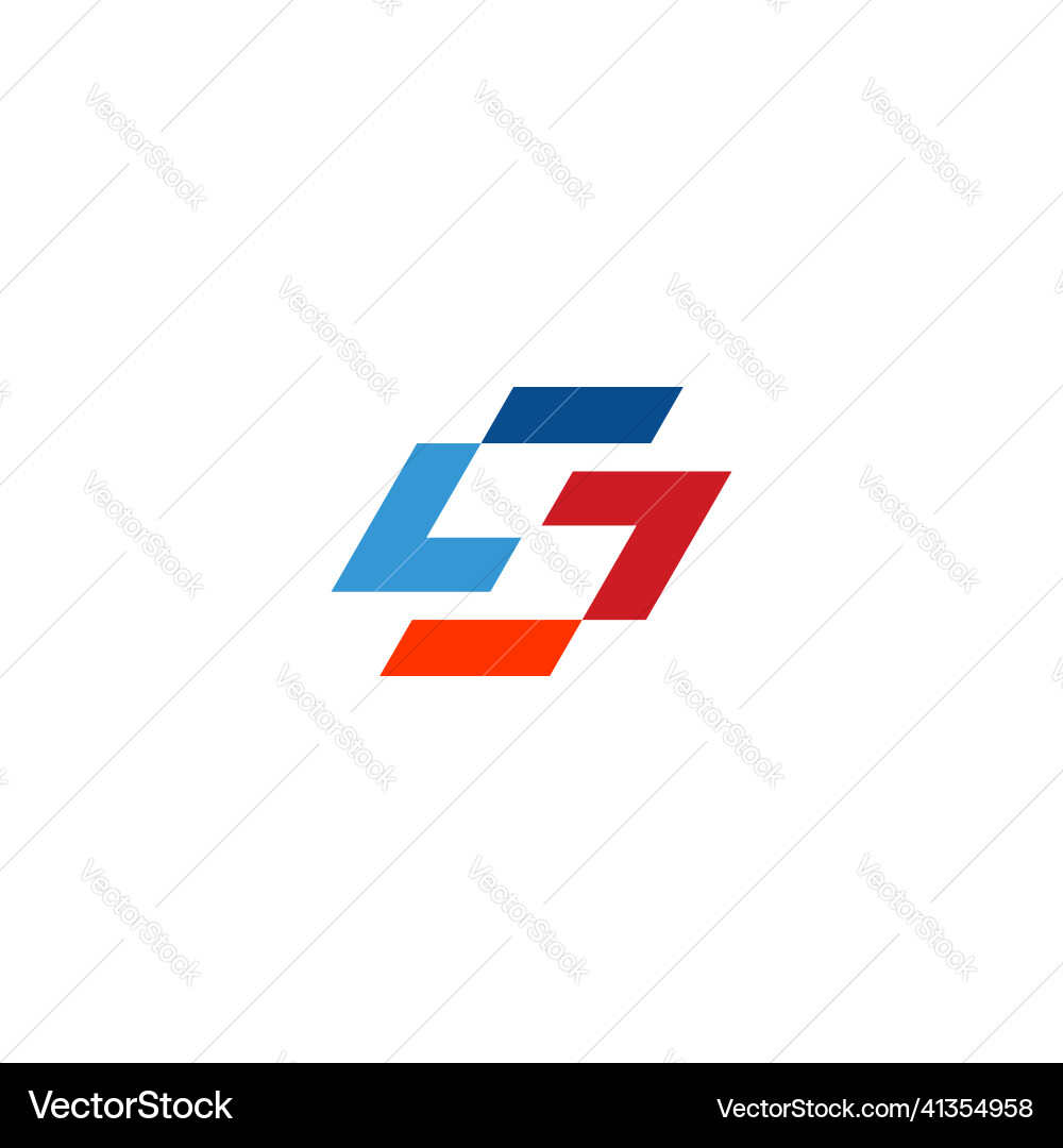 Speed S Initial Logo Vector Image