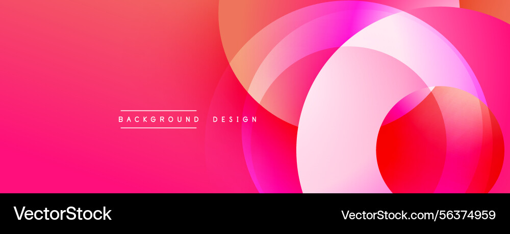 Abstract pink design features overlapping circles Abstract pink design features overlapping circles vector image