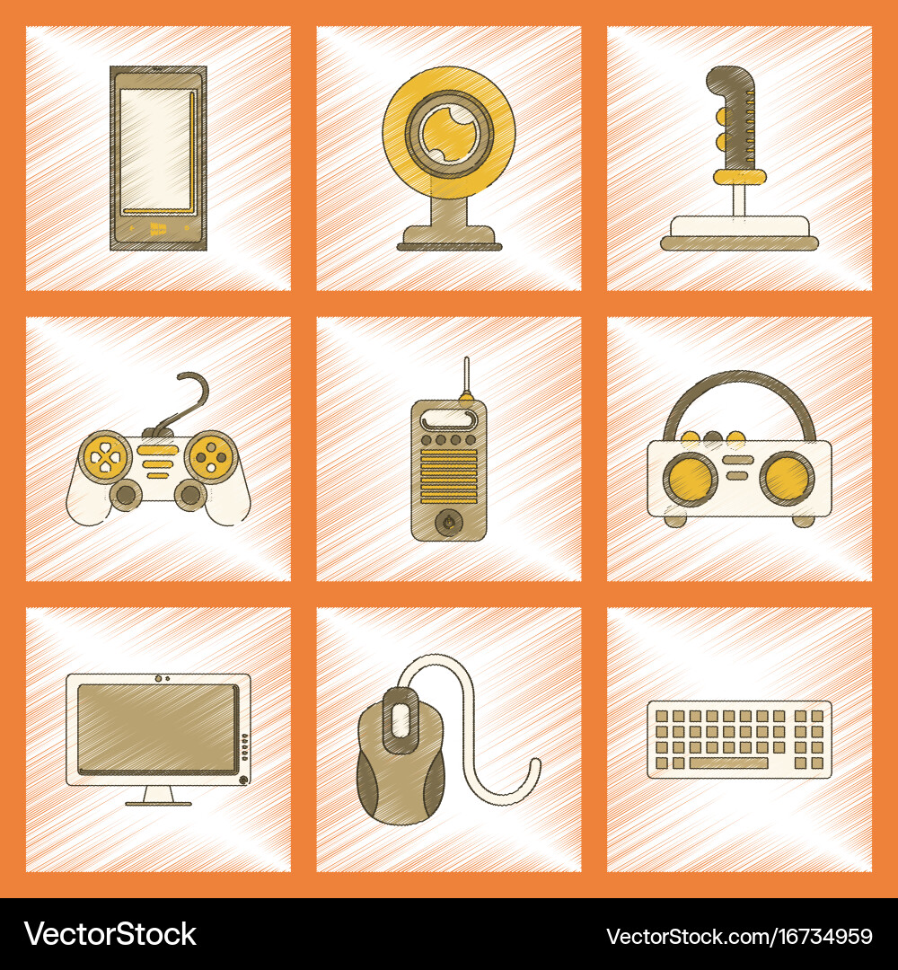 Assembly flat shading style icon technology vector image