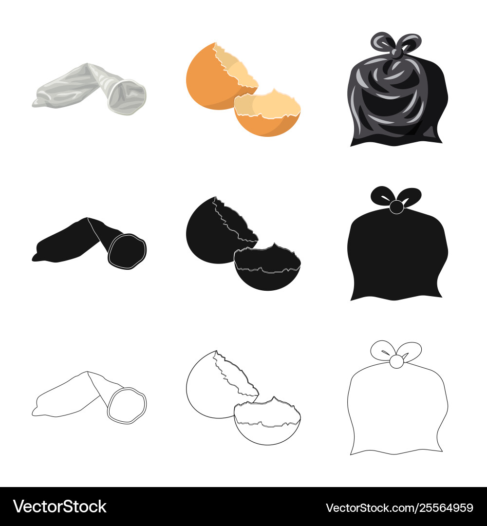 Design dump and sort logo set vector image