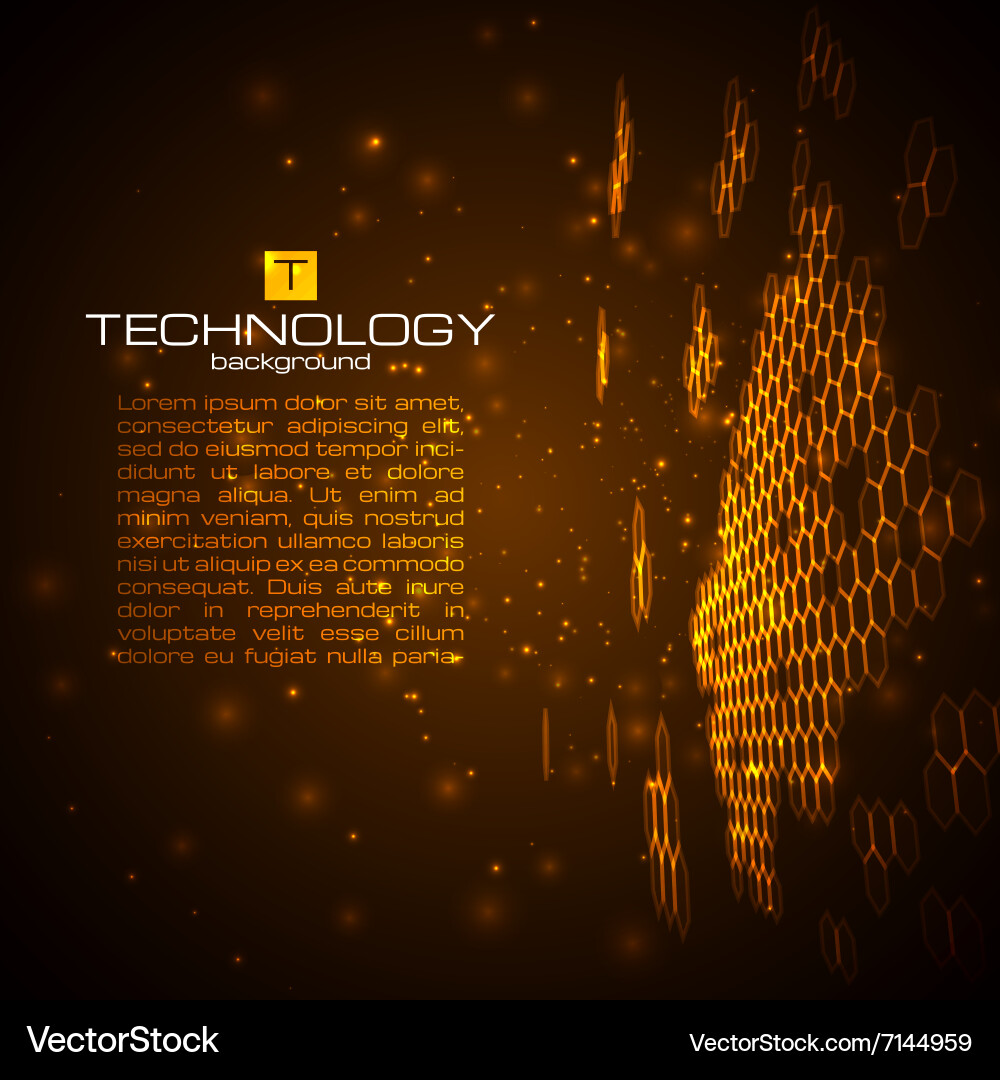 Futuristic digital background with space for text vector image