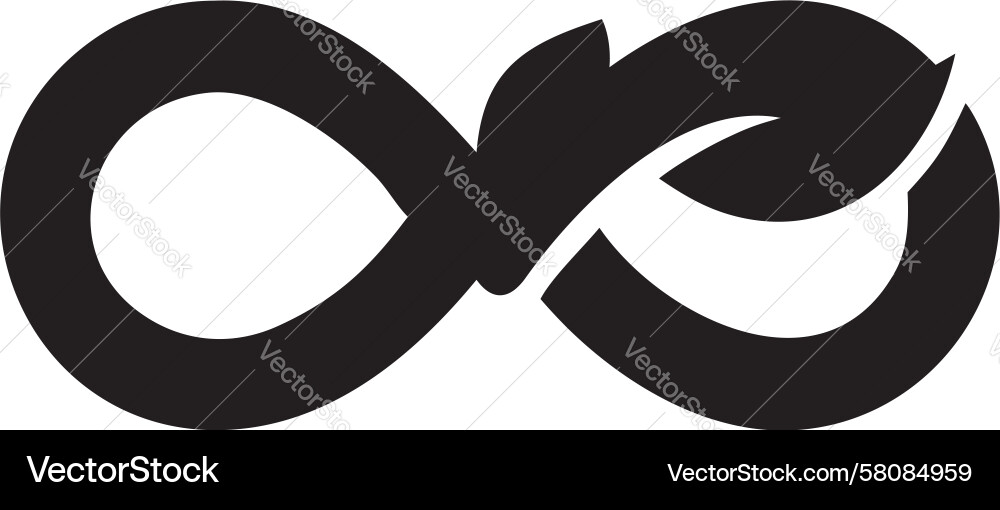 Infinity Progress Loop Symbol Vector Image
