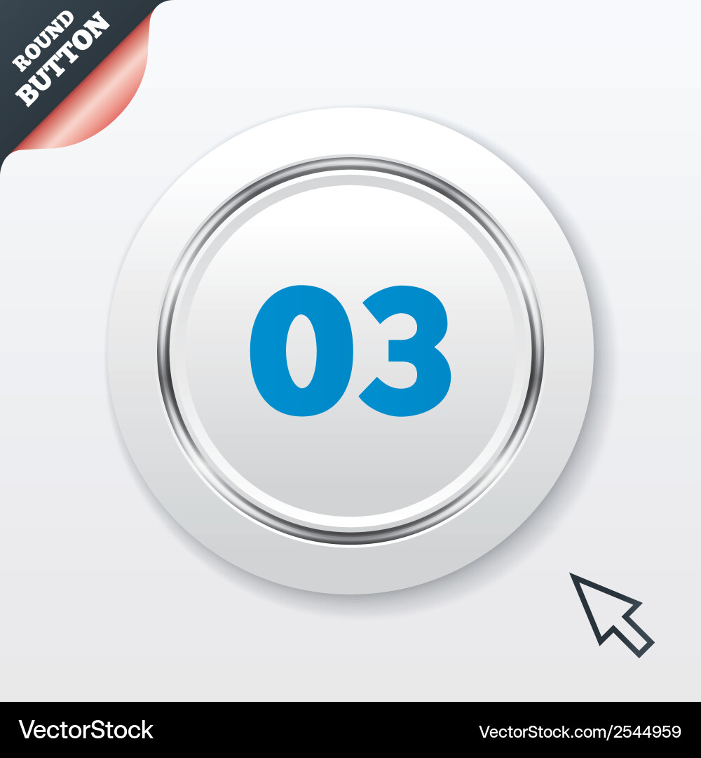 Third step sign loading process symbol vector image