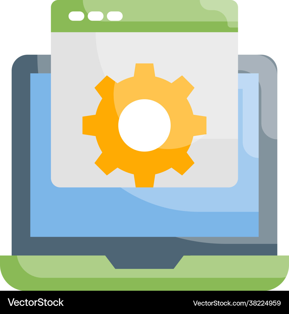 Web setting style vector image
