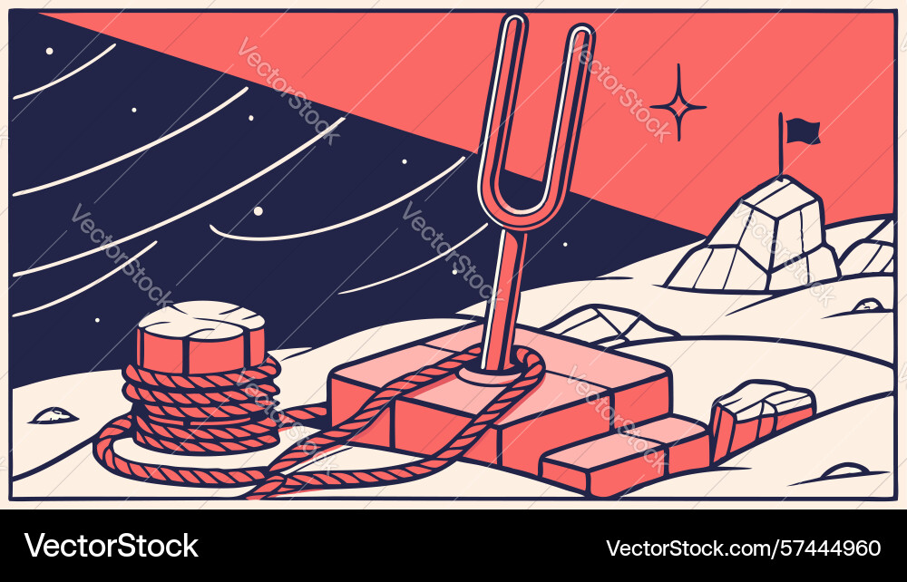 Abstract tuning device with intricate details vector image