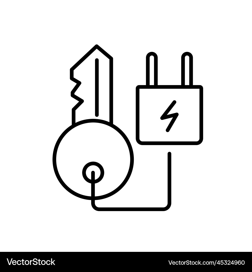 Digital lock symbol cyber security network Vector Image