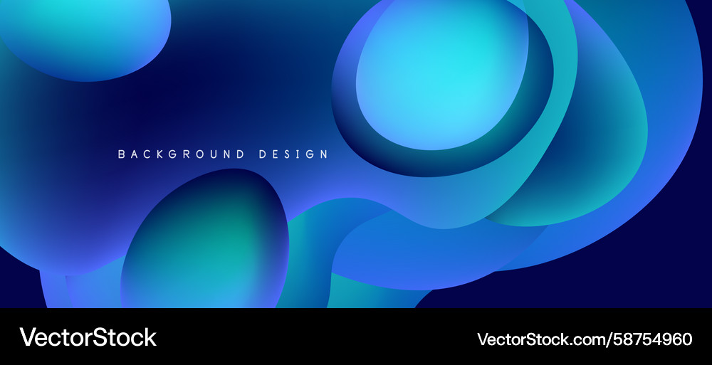 Dynamic Blue Layered Background Vector Image