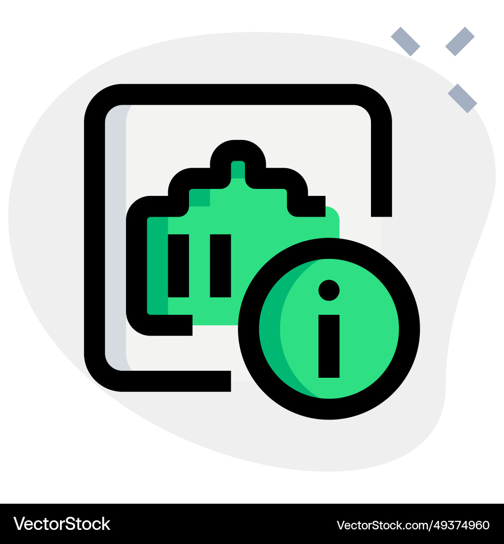 Guidelines and information for ethernet port Vector Image