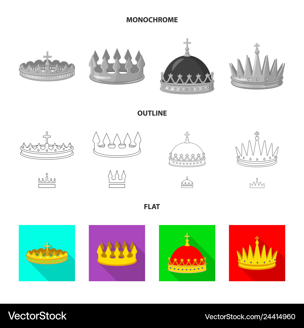 Isolated object of medieval and nobility symbol Vector Image