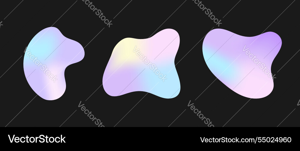Set of freeform or irregular blob collection Set of freeform or irregular blob collection vector image