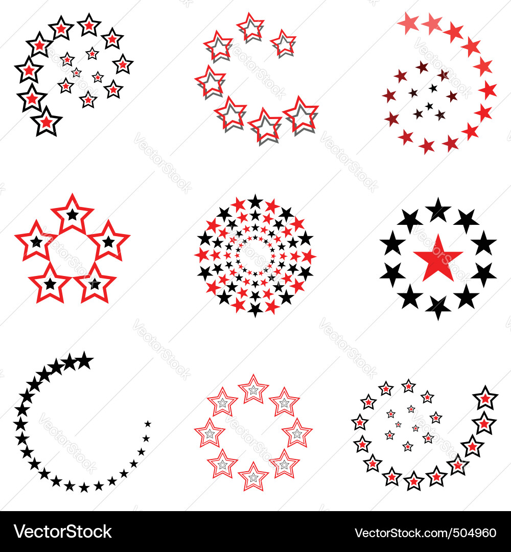 Star Patterns & Symbols Vector Image