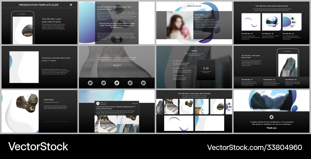 Template for website design presentations Template for website design presentations vector image
