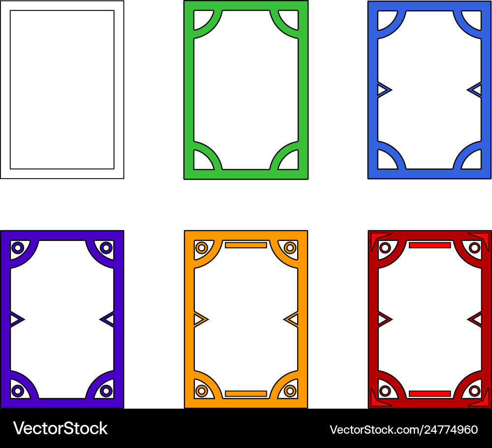 Template user interface for mobile Vector Image