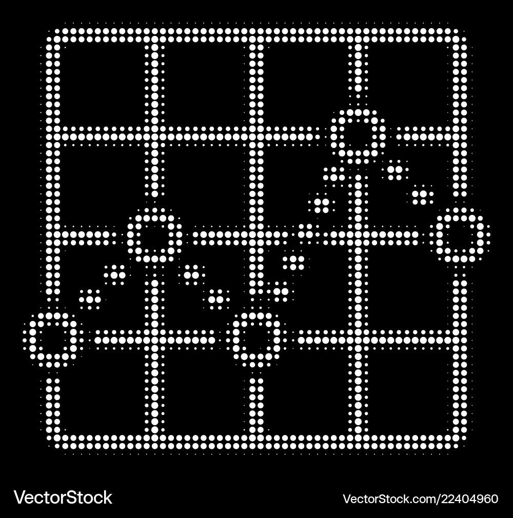 White halftone dotted line grid plot icon White halftone dotted line grid plot icon Vector Image
