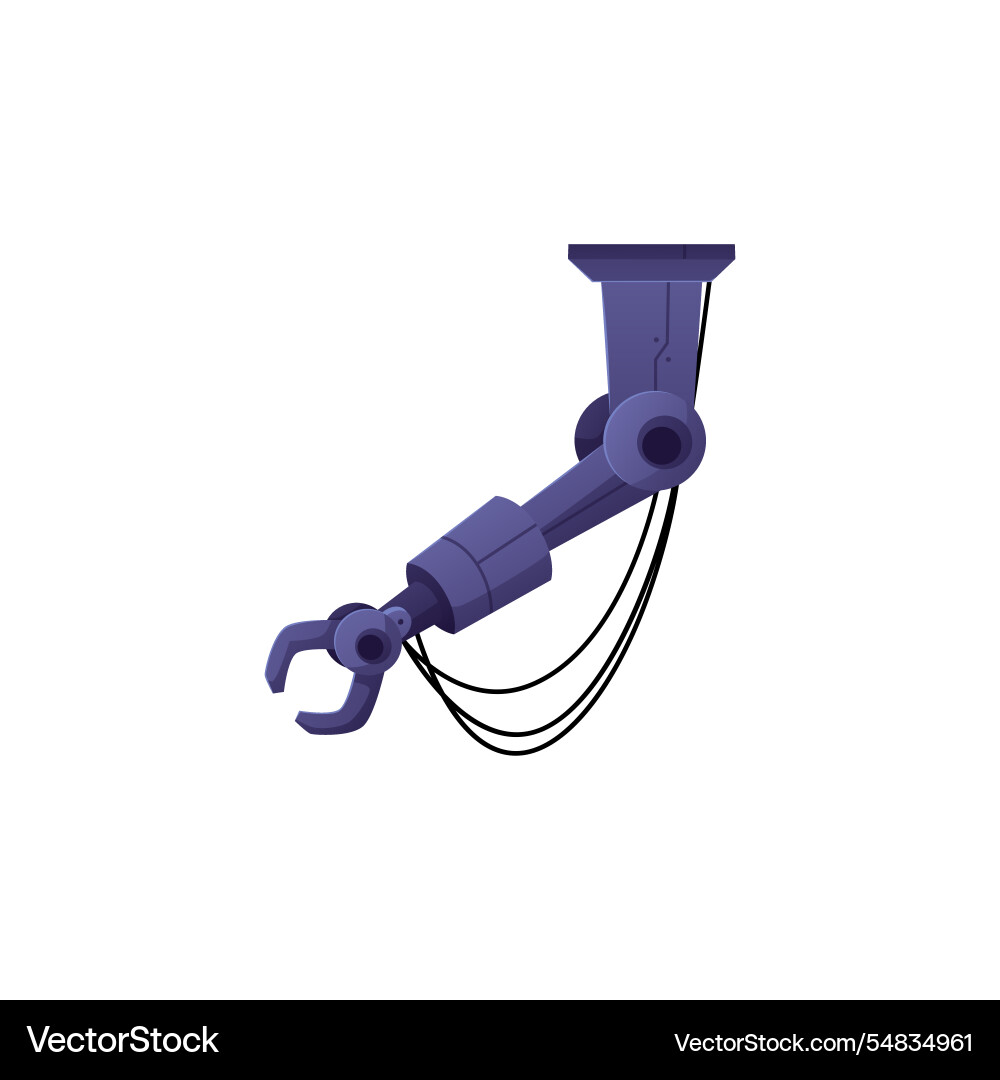 A robot arm for automation A robot arm for automation vector image