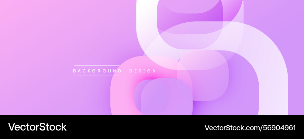Abstract fluid shapes overlap creating soft pink Vector Image