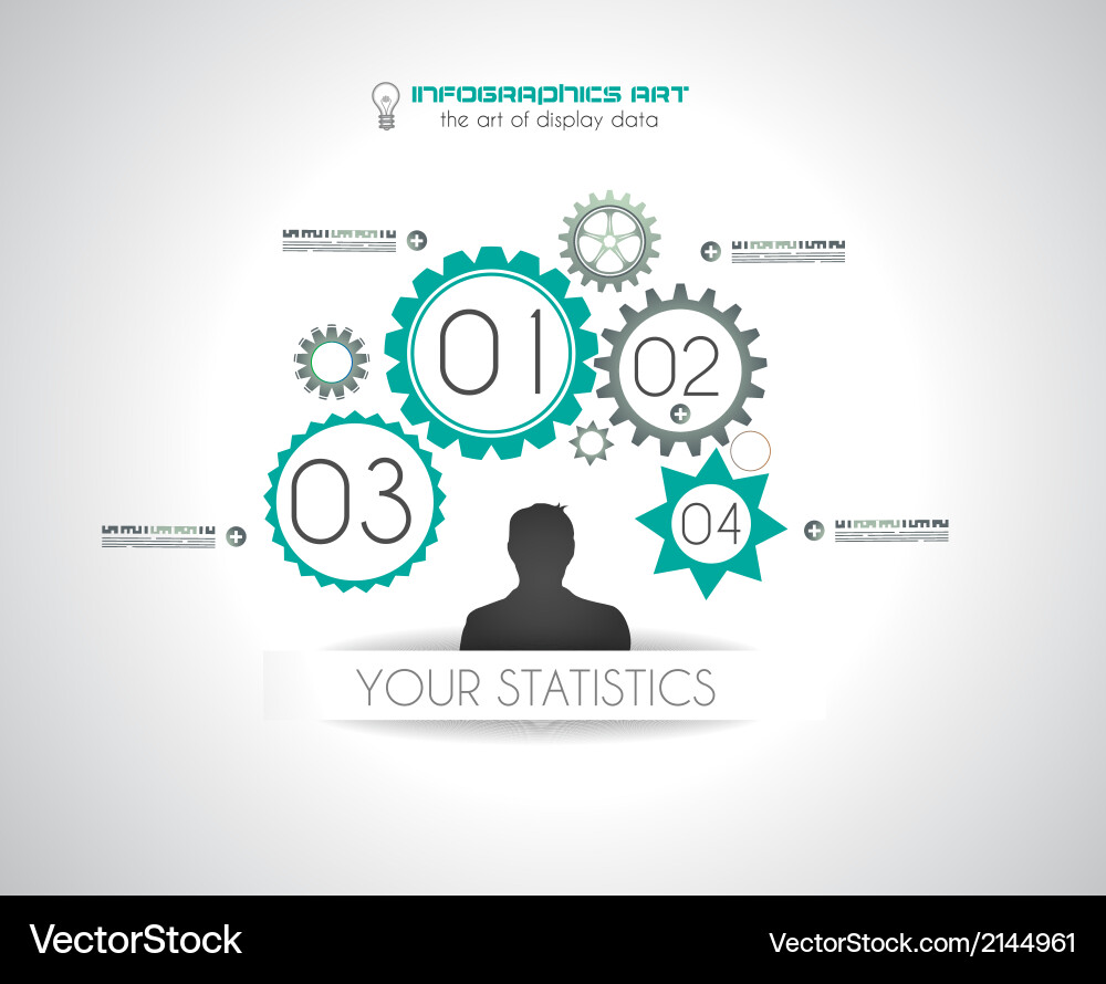 Infographics concept to display your data Vector Image