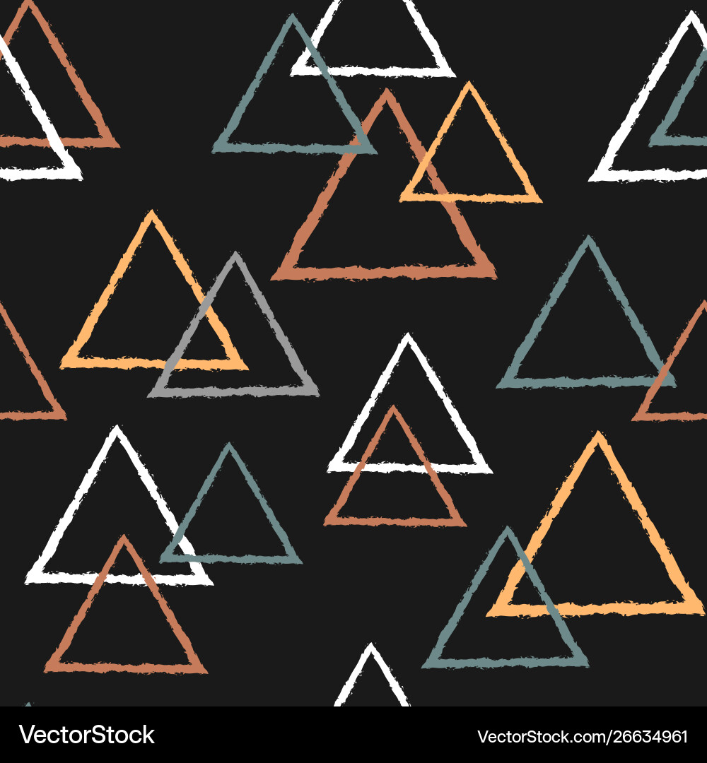 Pastel Triangle Pattern vector image