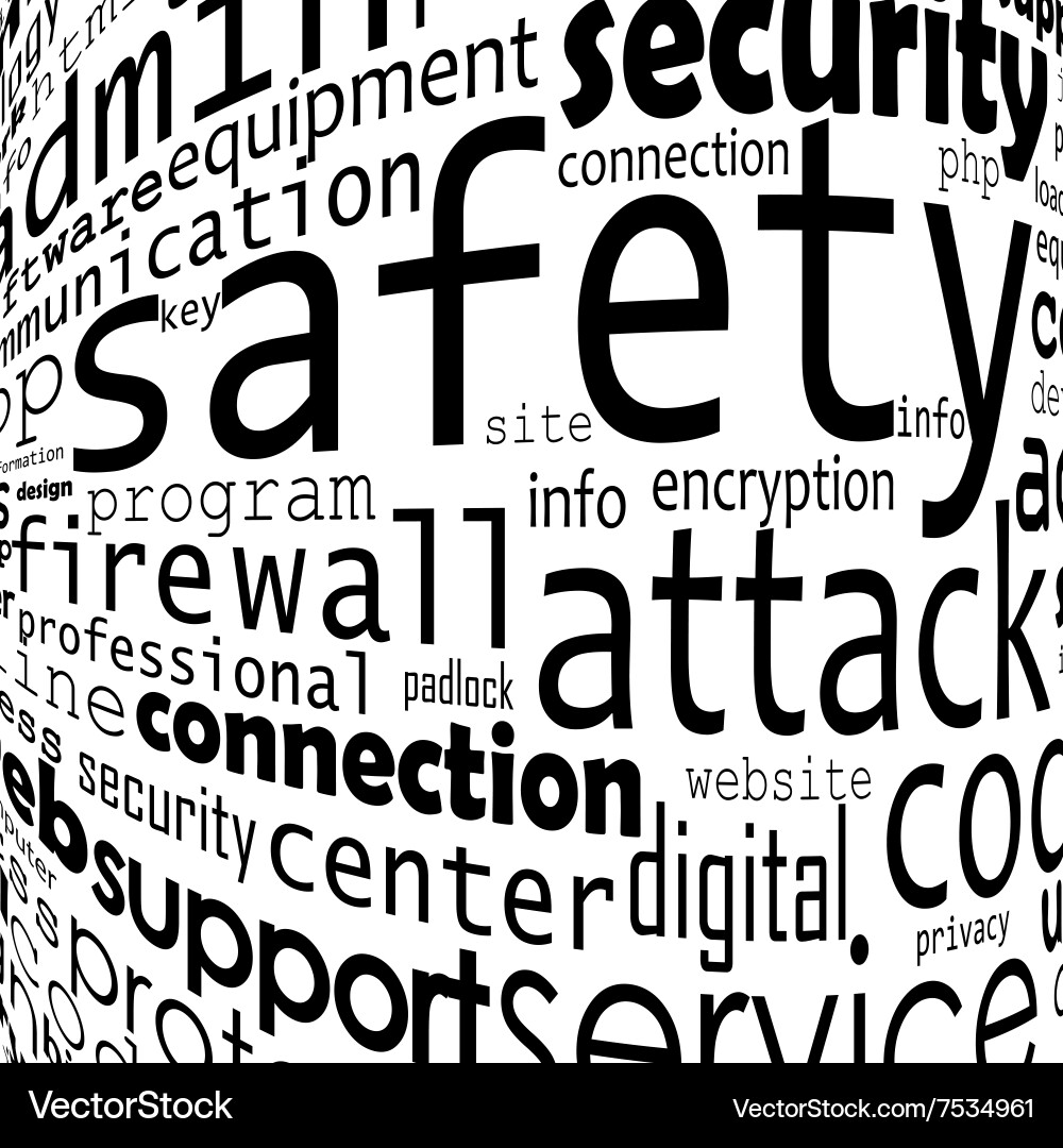 Safety programming background Vector Image