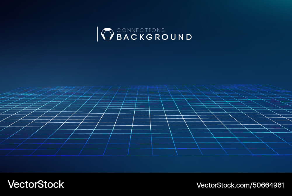 Sound wave audio abstract background network Vector Image