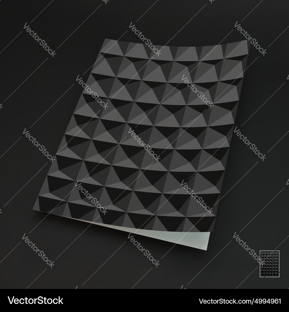 Template for design layout 3d Vector Image
