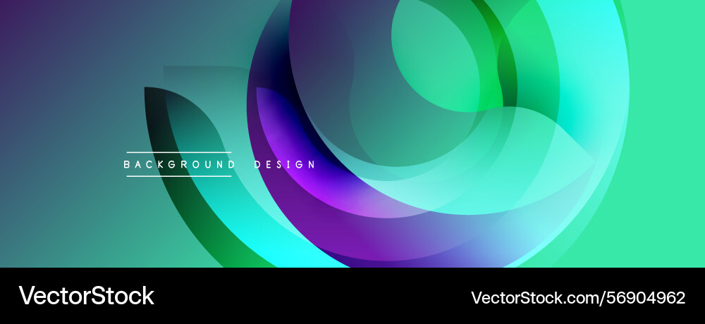 Abstract fluid shapes overlap creating vibrant Abstract fluid shapes overlap creating vibrant Vector Image
