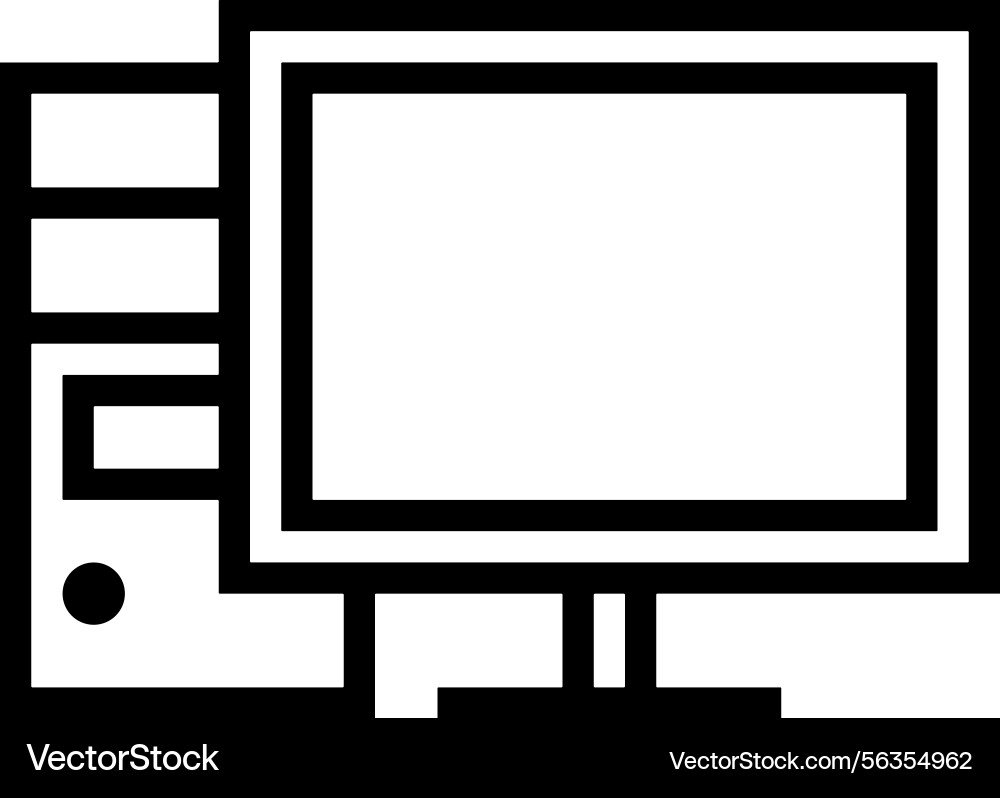 Computer icon symbol image Computer icon symbol image Vector Image