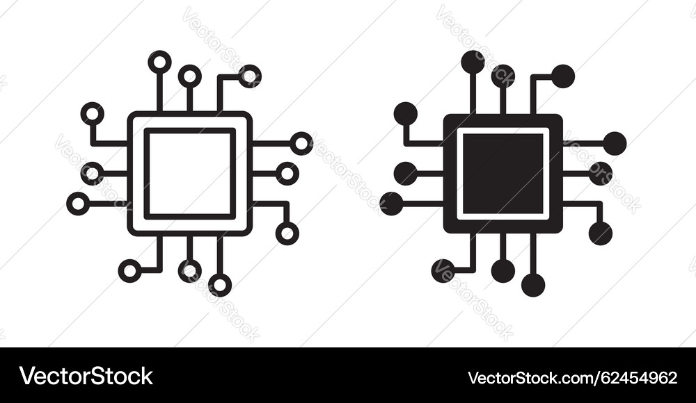 Computer Science Icons - Line Art Collection – Royalty-Free Vector ...