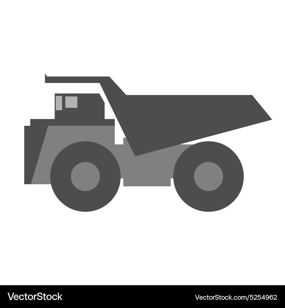 Dump truck icon Royalty Free Vector Image - VectorStock