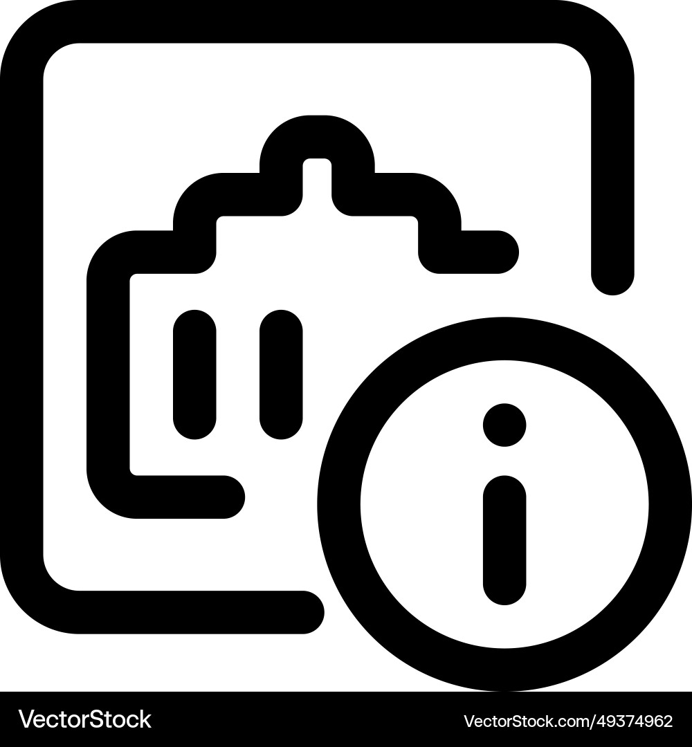 Guidelines and information for ethernet port Vector Image