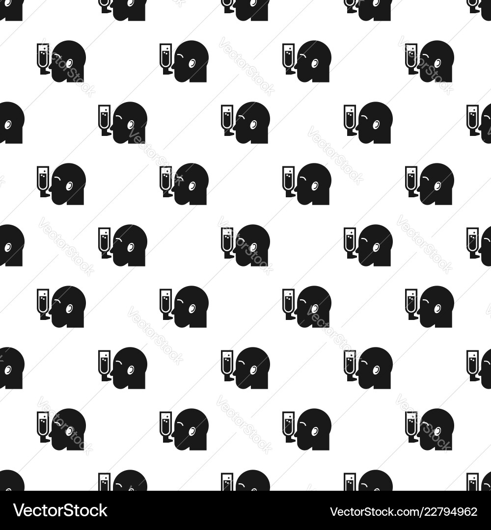 Man head pattern seamless Man head pattern seamless vector image