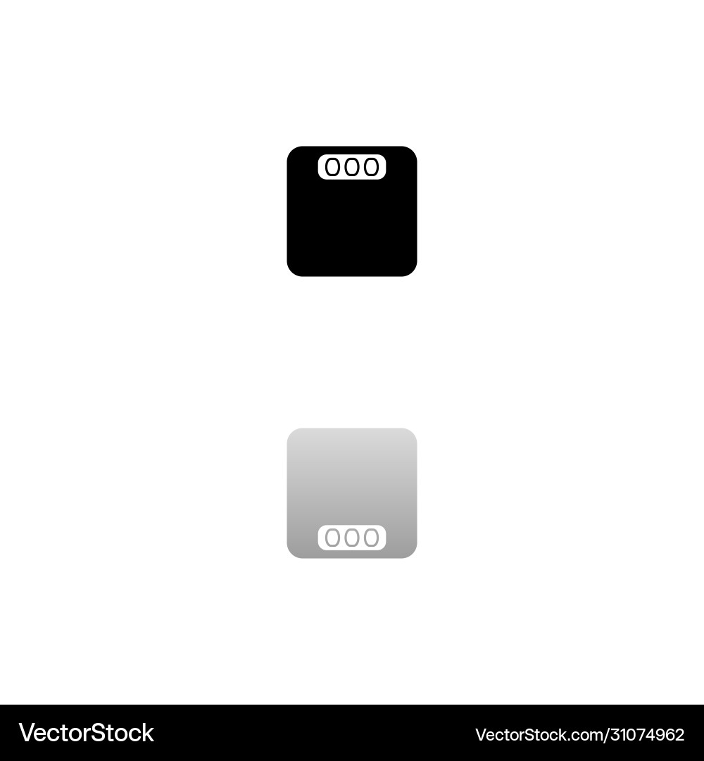 Scales icon flat Vector Image