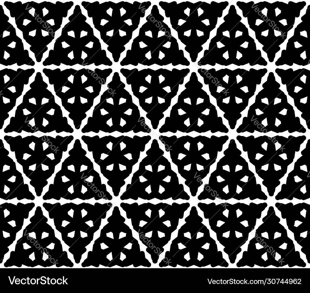 Seamless pattern with triangular carved figures Seamless pattern with triangular carved figures vector image
