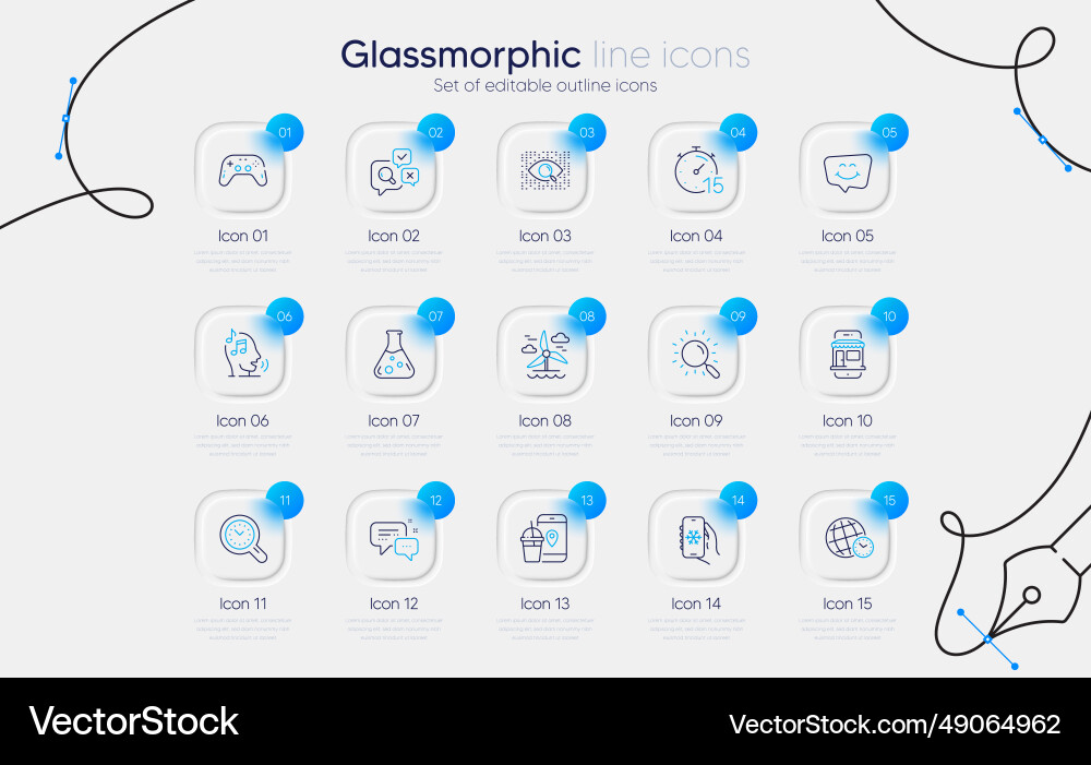 Set of gamepad artificial intelligence and time Set of gamepad artificial intelligence and time Vector Image