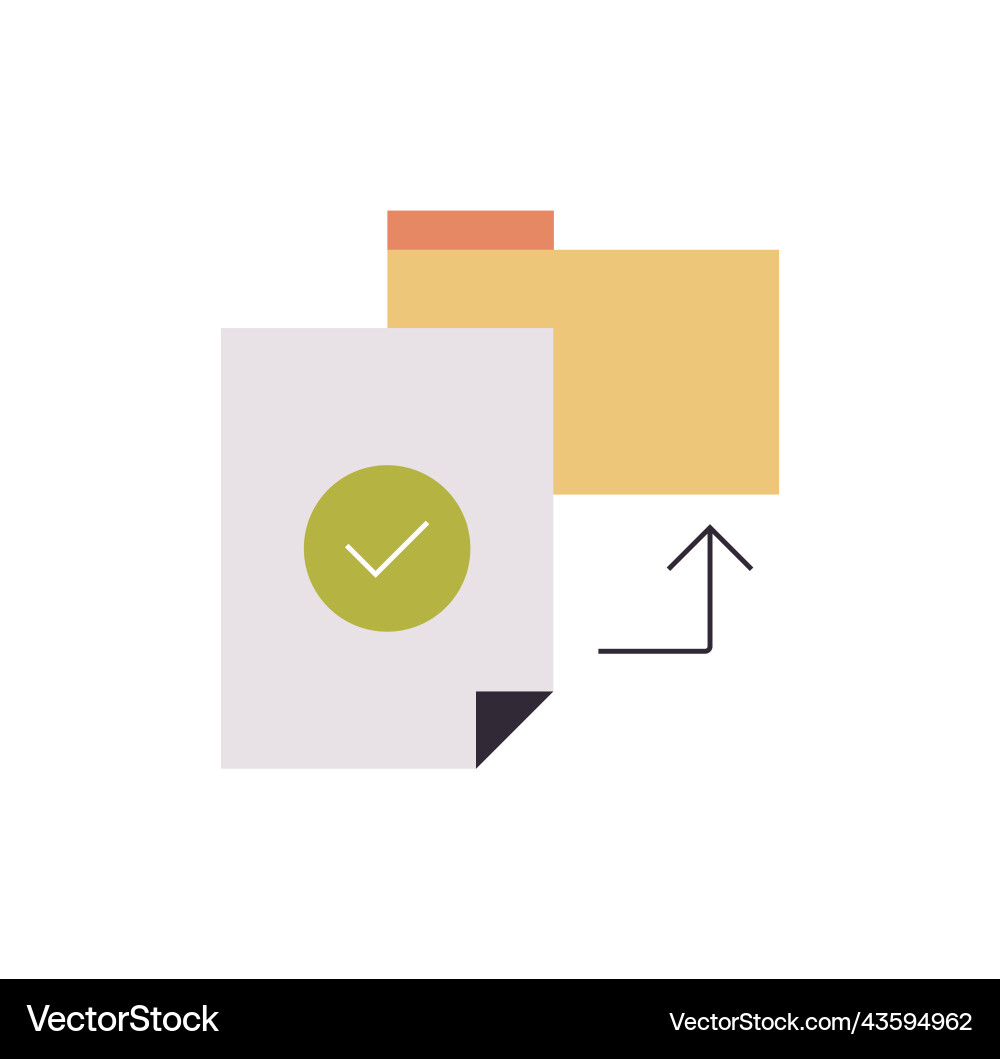 Simple approve related icon and accepted elements Simple approve related icon and accepted elements vector image