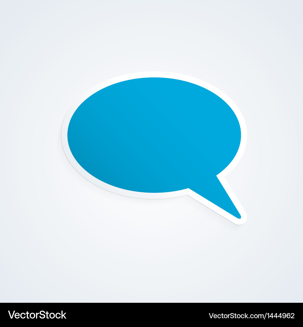 Speech bubble Royalty Free Vector Image - VectorStock