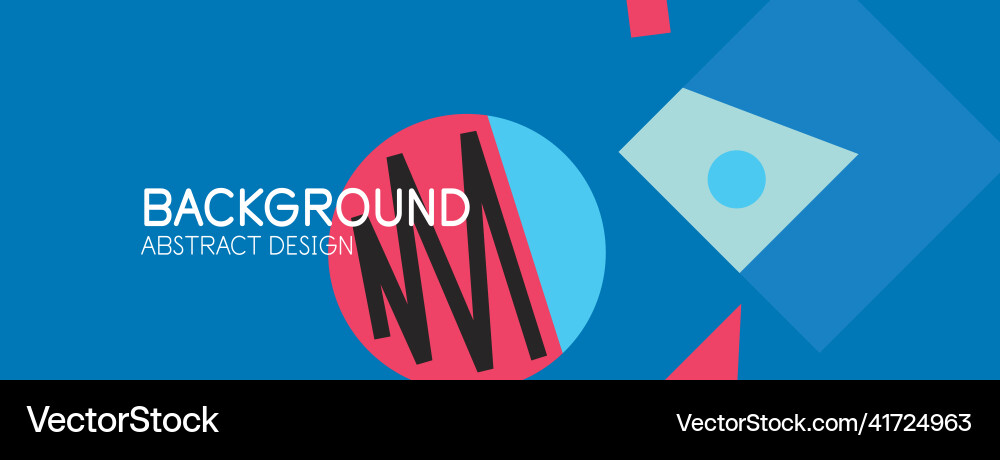 Abstract background blocks lines triangles Vector Image