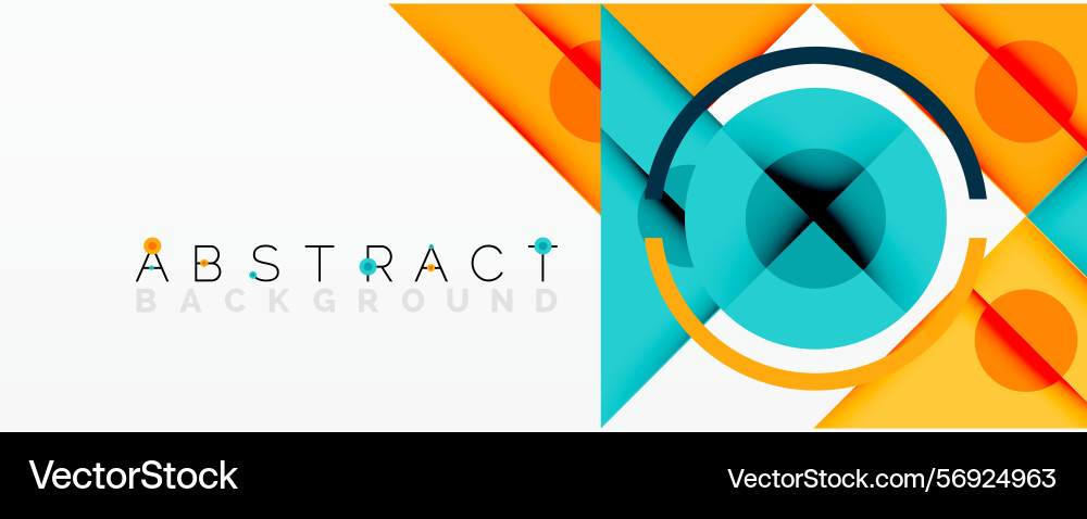 Bright geometric shapes overlap creating dynamic Bright geometric shapes overlap creating dynamic vector image