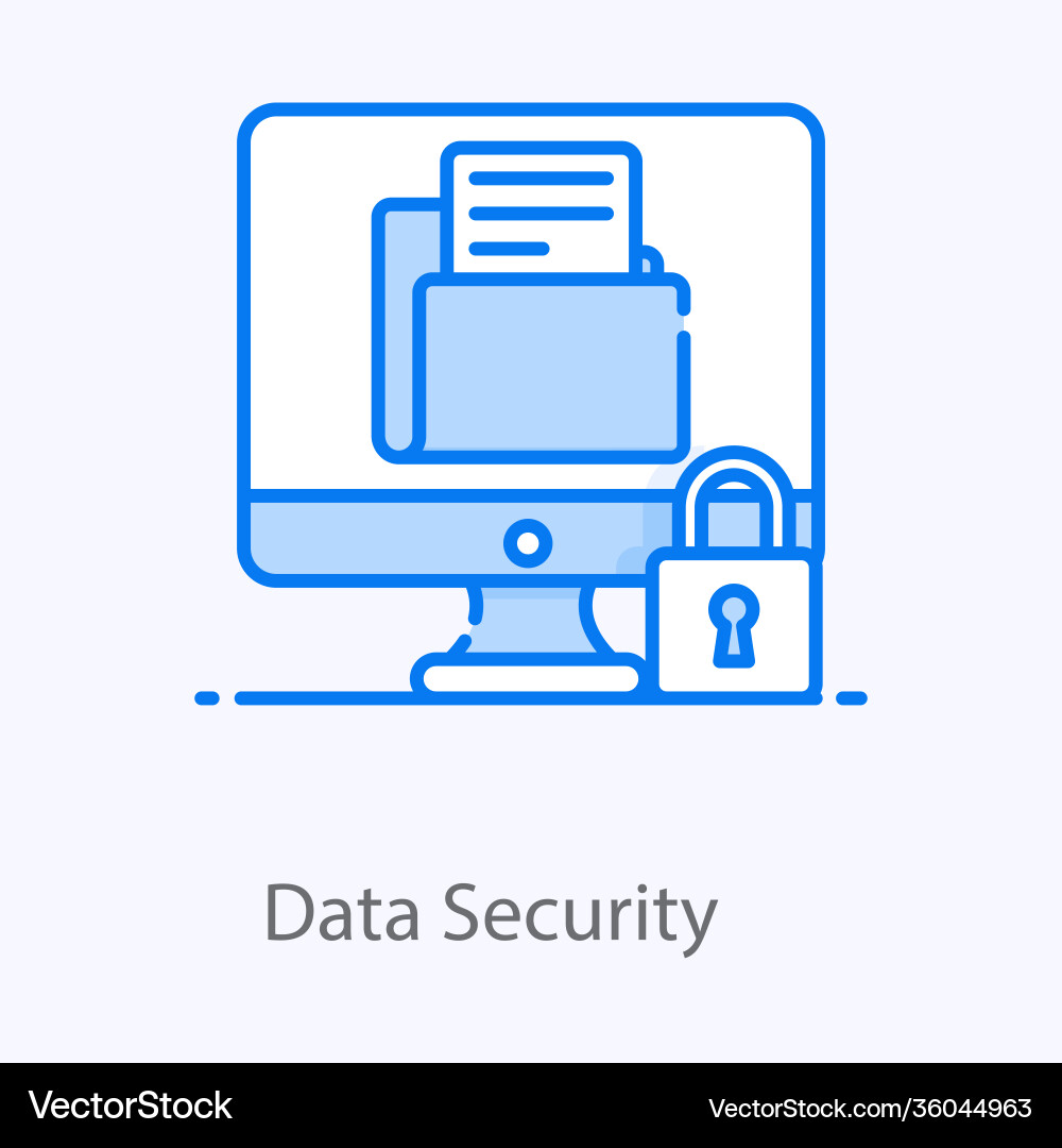 Data security vector image