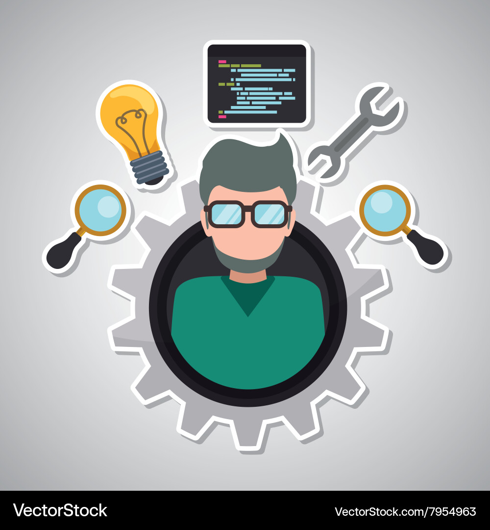 Development and software design vector image