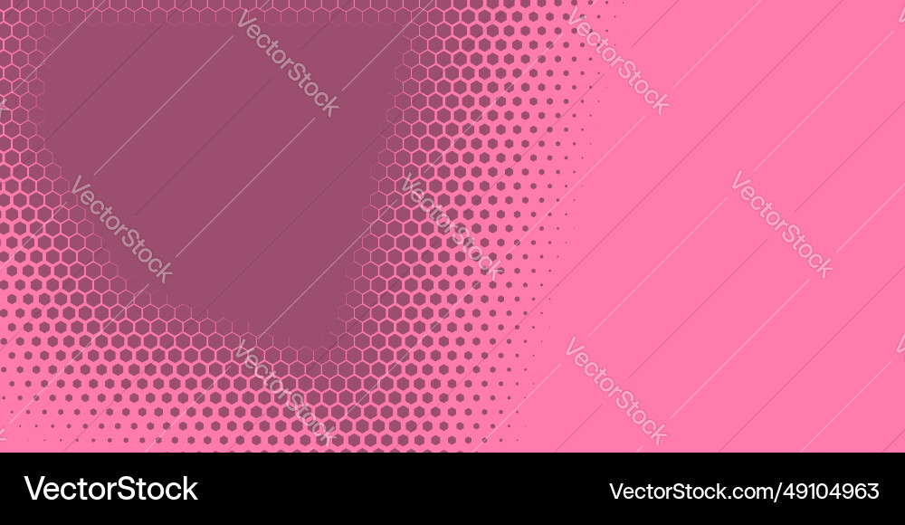 Geometric abstract hexagon two color background Vector Image