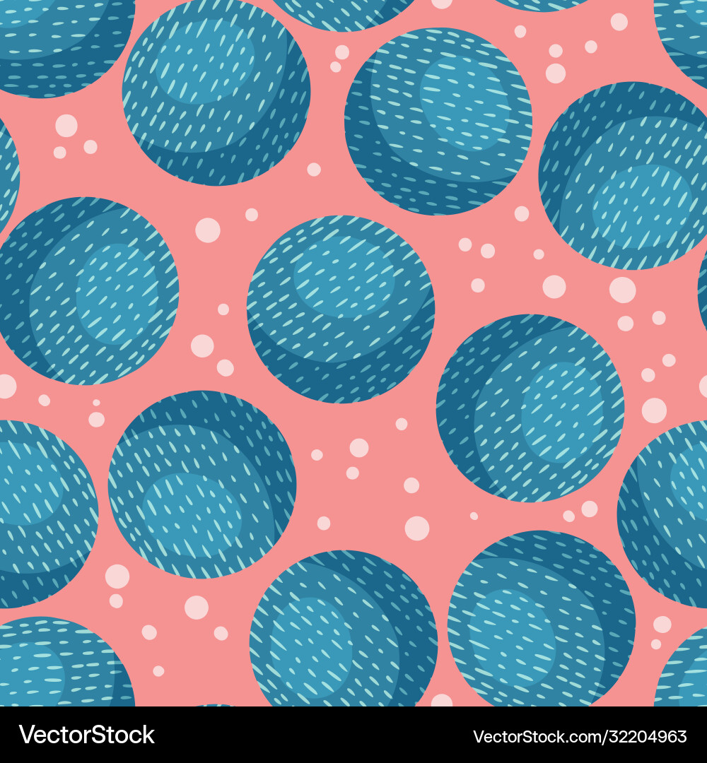 Neptune planet abstract seamless space pattern Vector Image