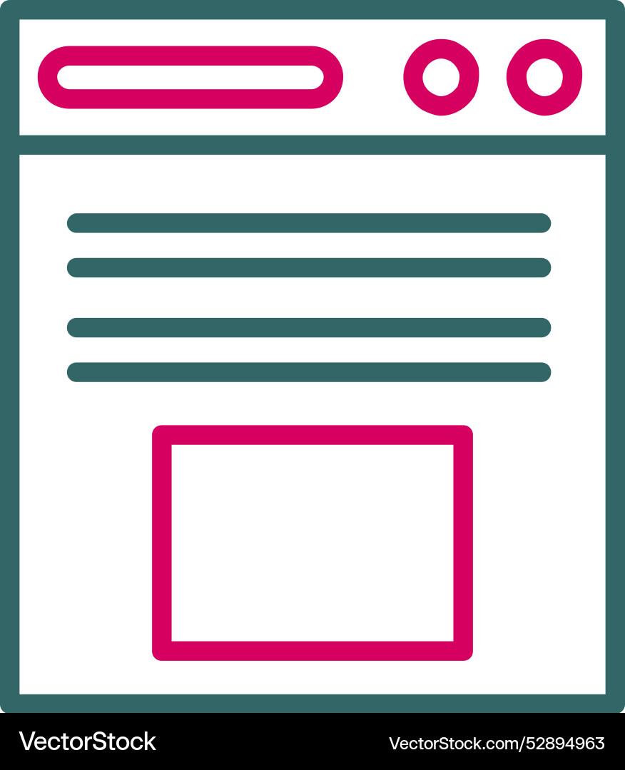 Web browser icon design vector image