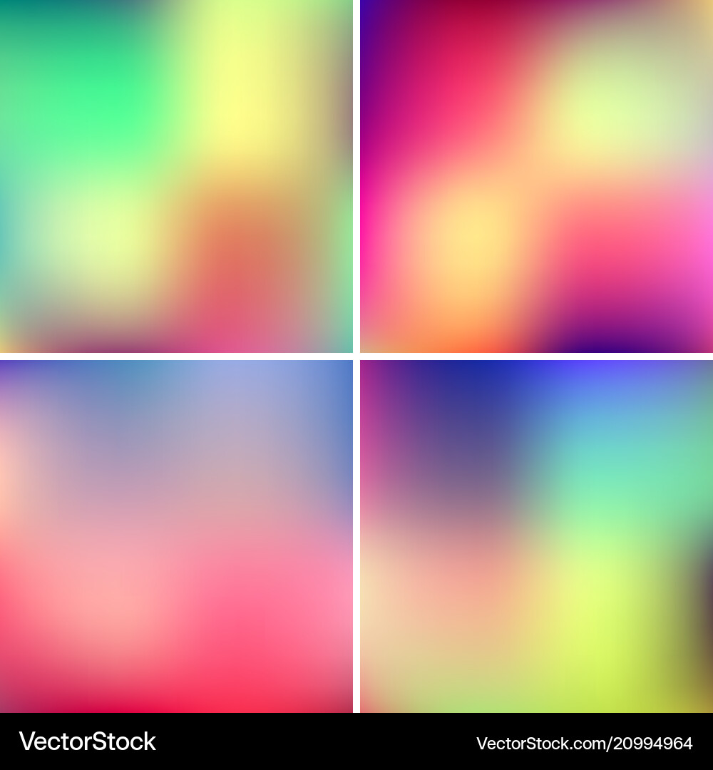 Abstract Color Gradient Backgrounds vector image